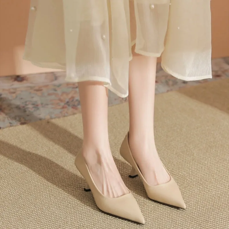Than Than Me Slim Heel High Heels Women's-6