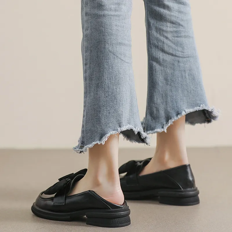 Than than me Loafers Women's Black/Beige-3