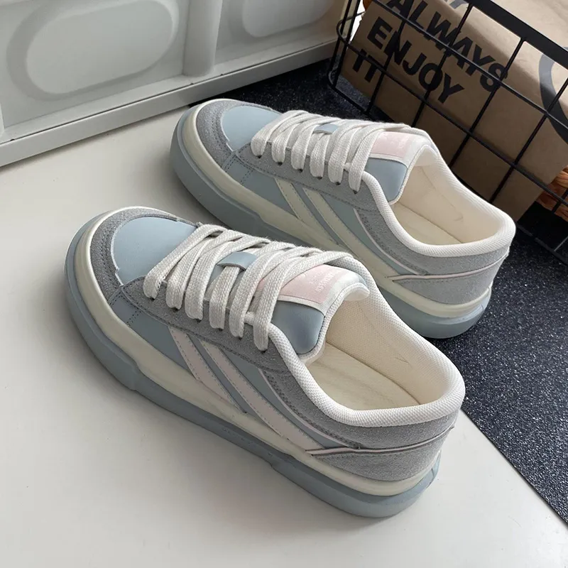 Than Than Me Anti-Slip And Wear-Resistant Breathable Low-Top Skateboard Shoes Women's-7
