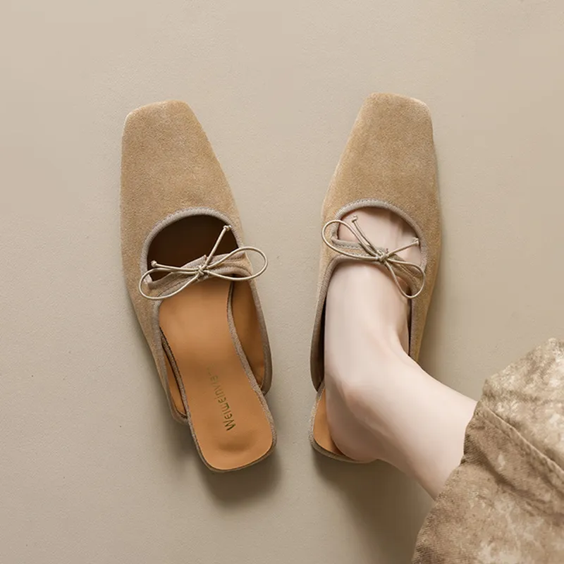 Than Than Me Rubber Sole Slip Resistant Wrap toe Slippers Women's-6