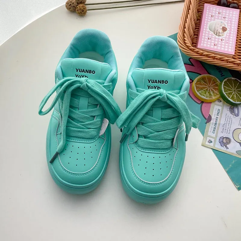 Than Than Me Slip-Resistant Low-Top Skateboard Shoes Women's-21