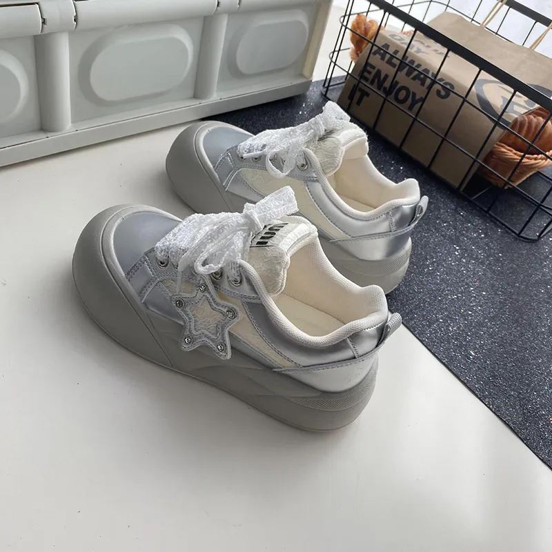 Than Than Me Slip Resistant Low Top Skateboard Shoes Women's-3