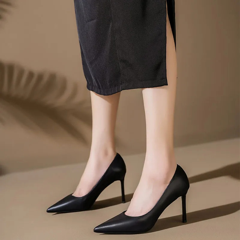 Than Than Me Slim Heel High Heels Women's-3
