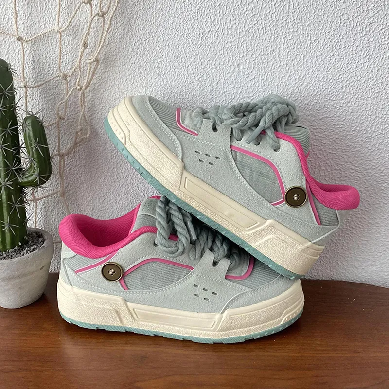 Than Than Me Slip-Resistant Low-Top Skateboard Shoes Women's-2