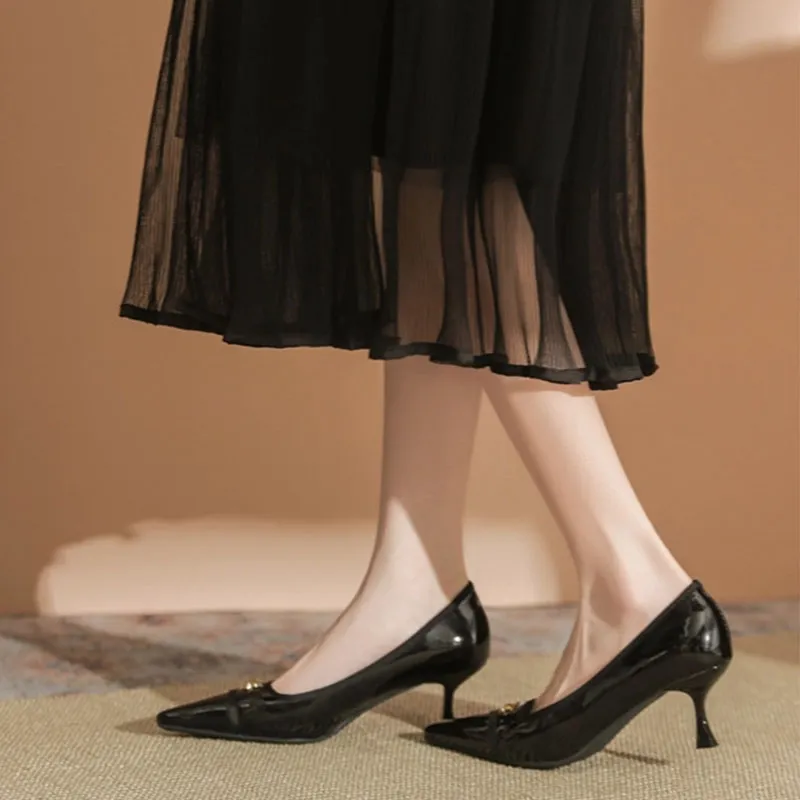 Than Than Me Slim Heel High Heels Women's-11