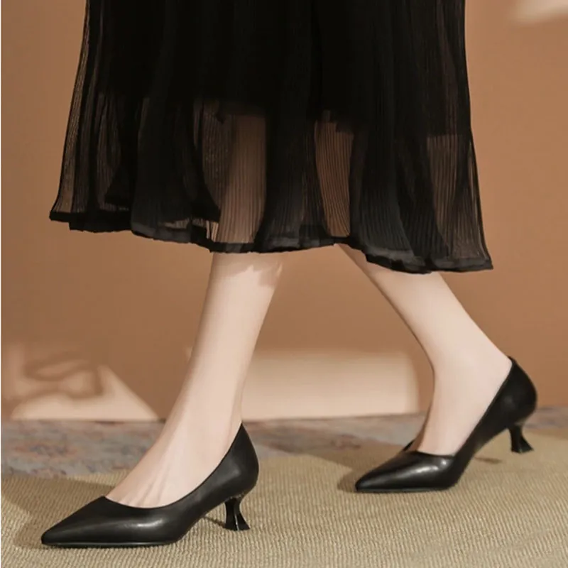 Than Than Me Slim Heel High Heels Women's-3