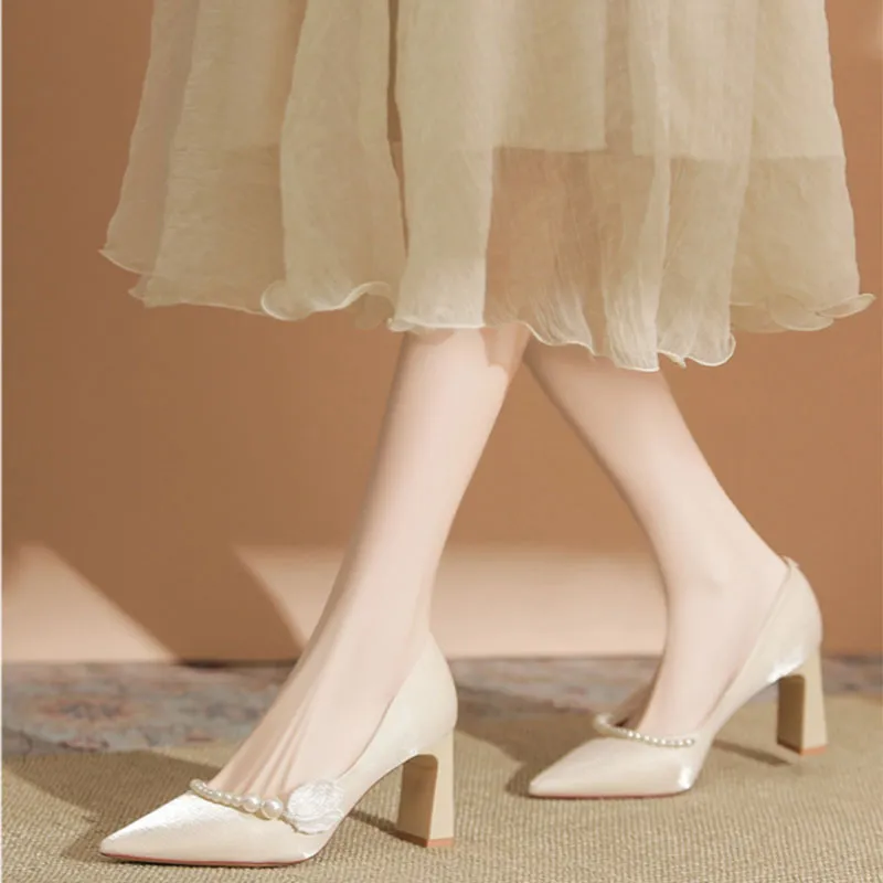 Than Than Me High Heels Women's Champagne-2