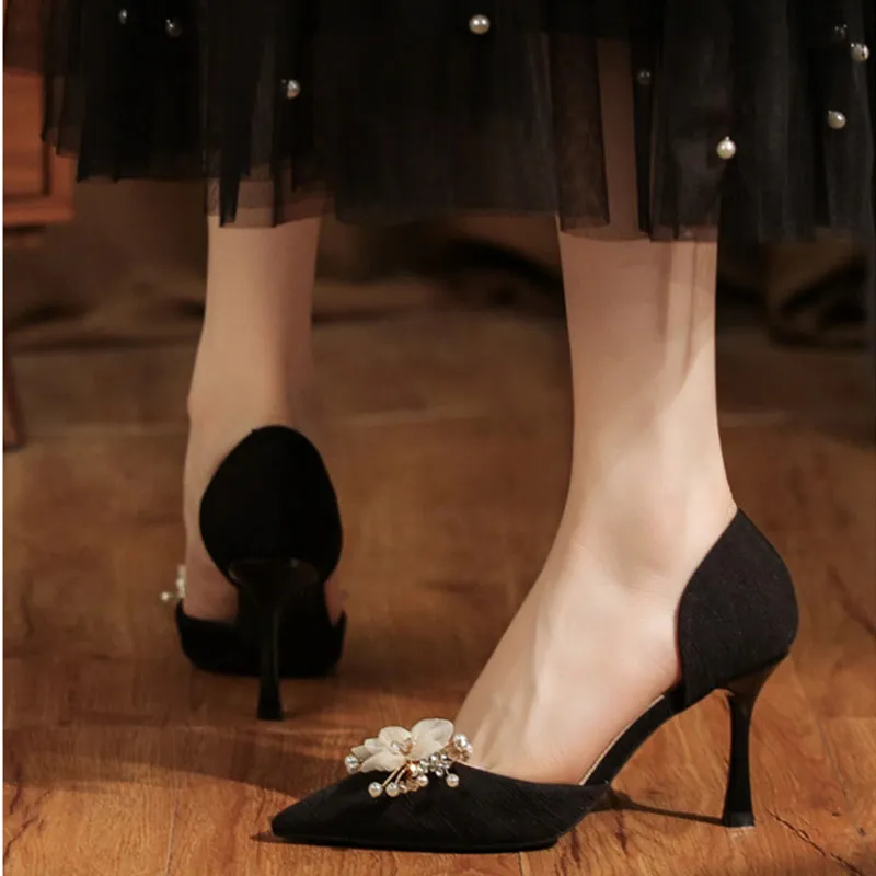 Than Than Me Slim Heel High Heels Women's-11