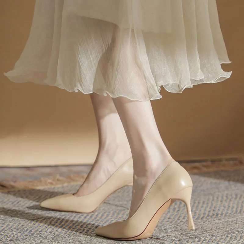 Than Than Me Slim Heel High Heels Women's-8
