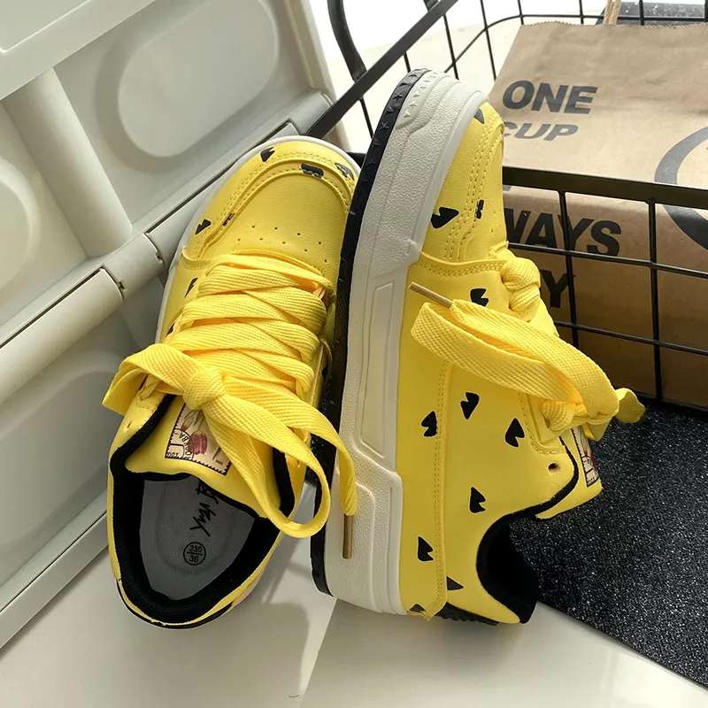 Than Than Me Slip-Resistant Low-Top Skateboard Shoes Women's-19