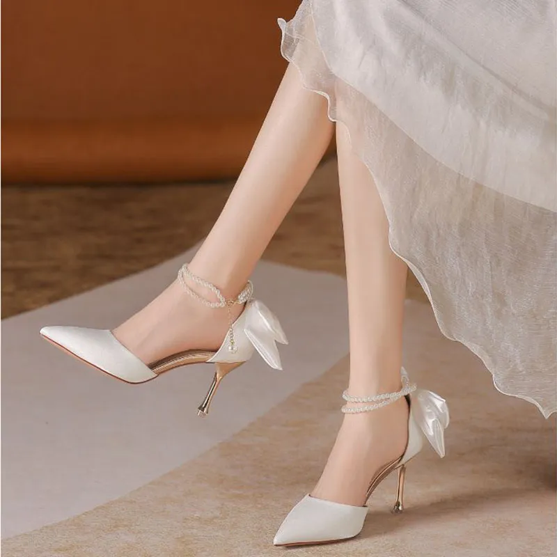 Than Than Me Slim Heel High Heels Women's-5