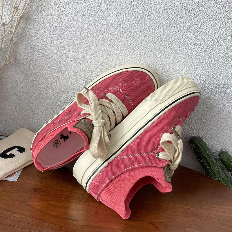 Than Than Me Slip Resistant Low Top Skateboard Shoes Women's-3