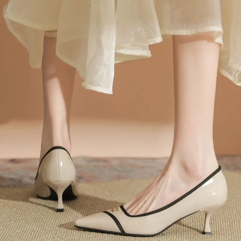 Than Than Me Slim Heel High Heels Women's-7
