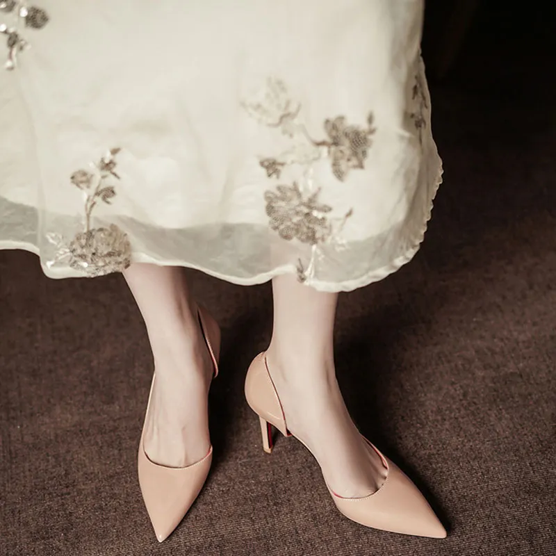 Than Than Me Slim Heel High Heels Women's-5