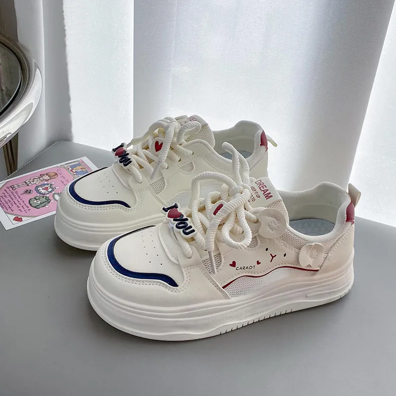 Than Than Me Slip Resistant Breathable Low Top Skateboard Shoes Women's-10