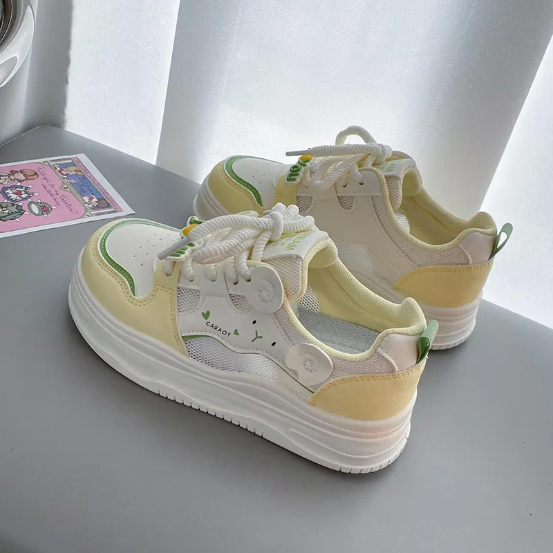Than Than Me Slip Resistant Breathable Low Top Skateboard Shoes Women's-5