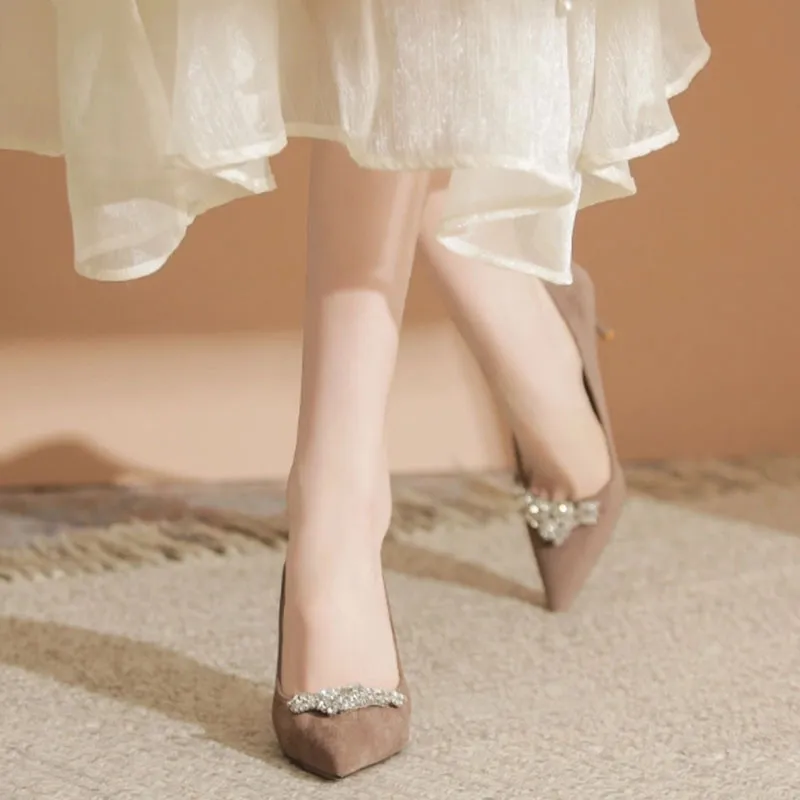 Than Than Me Slim Heel High Heels Women's-10