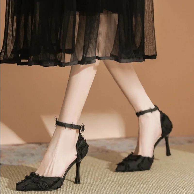 Than Than Me Slim Heel High Heels Women's-3