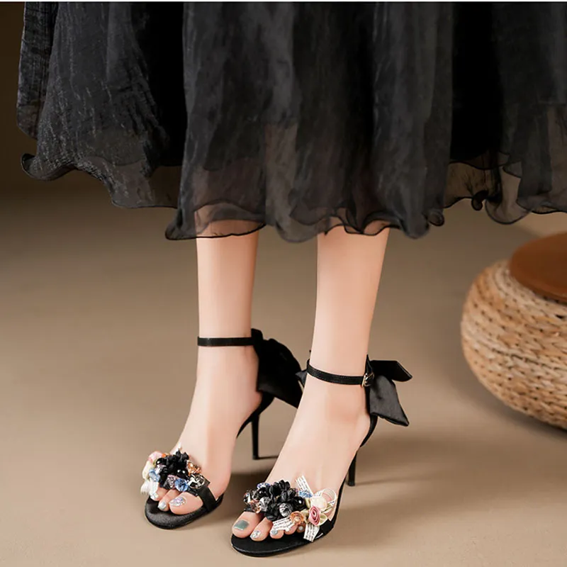 Than Than Me Slim Heel High Heels Women's-6