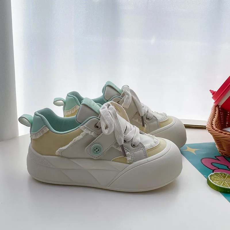 Than Than Me Slip Resistant Low Top Skateboard Shoes Women's-2