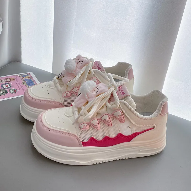 Than Than Me Slip Resistant Low Top Skateboard Shoes Women's-1