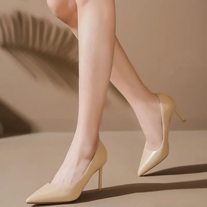 Than Than Me Slim Heel High Heels Women's-6