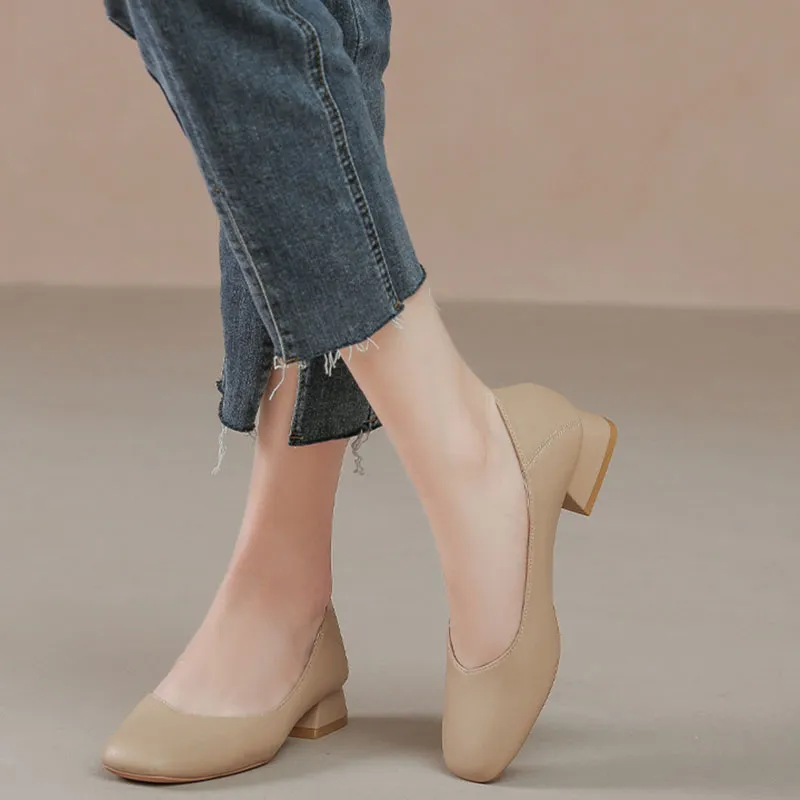 Than Than Me Casual Single Shoes Women's Khaki-1