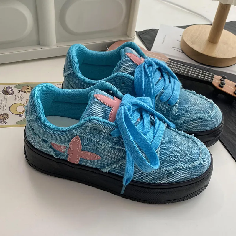 Than Than Me Slip-Resistant Breathable Low-Top Skateboard Shoes Women's-14