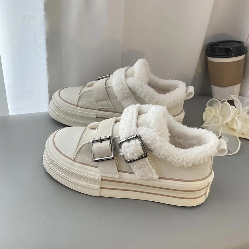Than Than Me Warm Slip Resistant Low Top Skateboard Shoes Women's-2