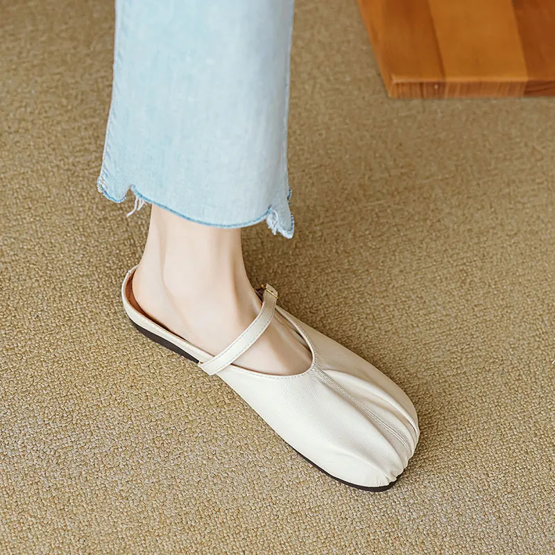 Than Than Me Rubber Sole Slip-Resistant Wrap-toe Slippers Women's-3
