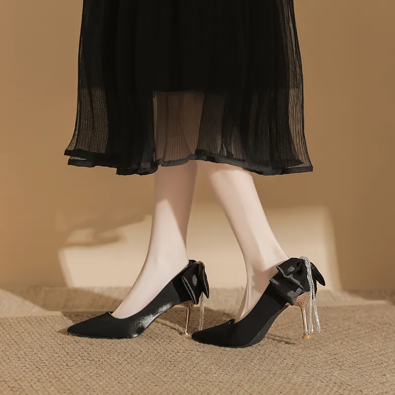 Than Than Me Slim Heel High Heels Women's-3
