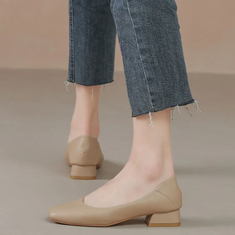 Than Than Me Casual Single Shoes Women's Khaki-3