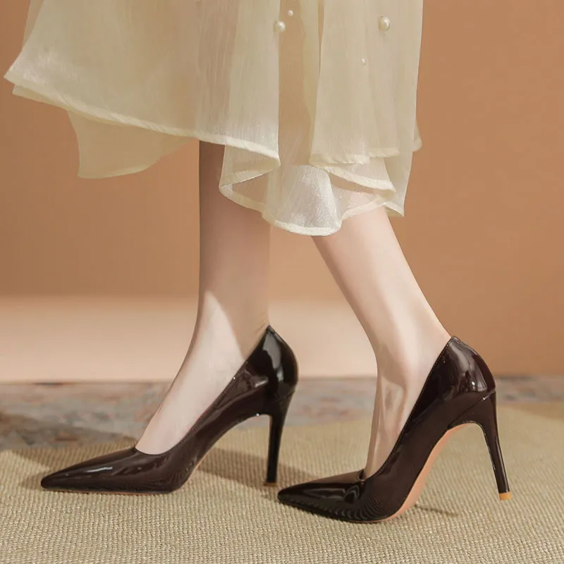Than Than Me Slim Heel High Heels Women's-13