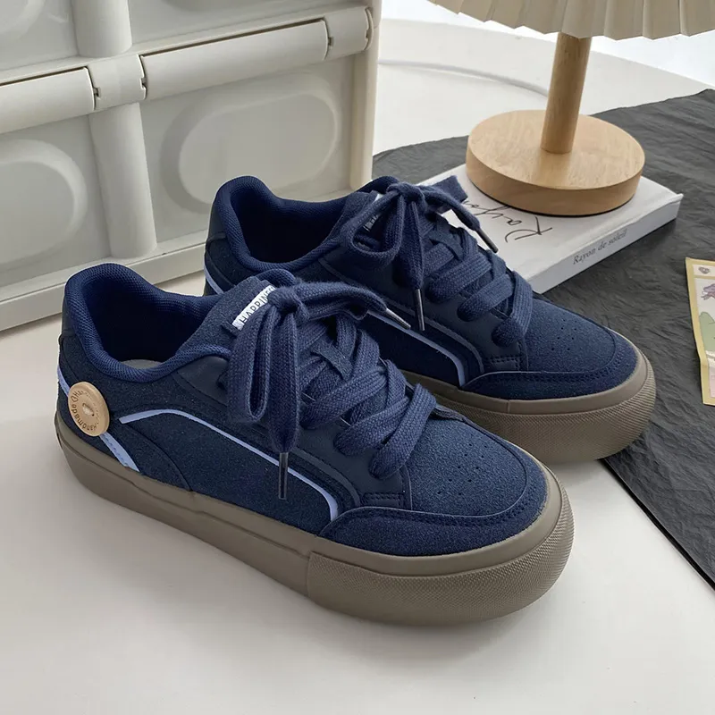Than Than Me Anti Slip And Wear Resistant Breathable Low Top Skateboard Shoes Women's-11