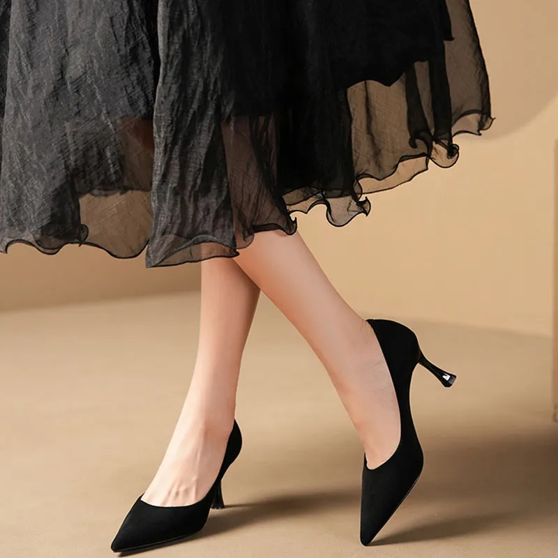 Than Than Me Slim Heel High Heels Women's-3