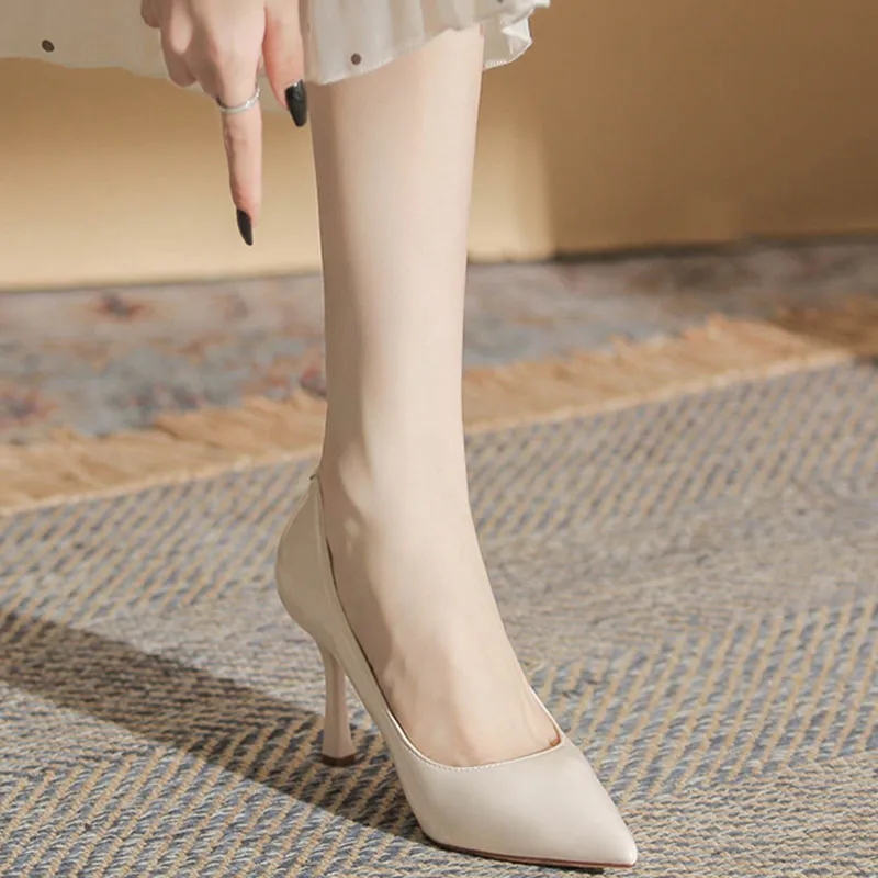 Than Than Me Slim Heel High Heels Women's-11