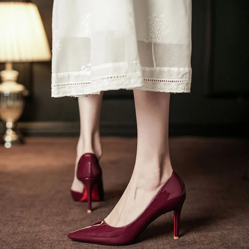 Than Than Me Slim Heel High Heels Women's-13