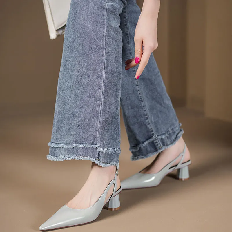 Than Than Me Chunky Heel High Heels Women's-5