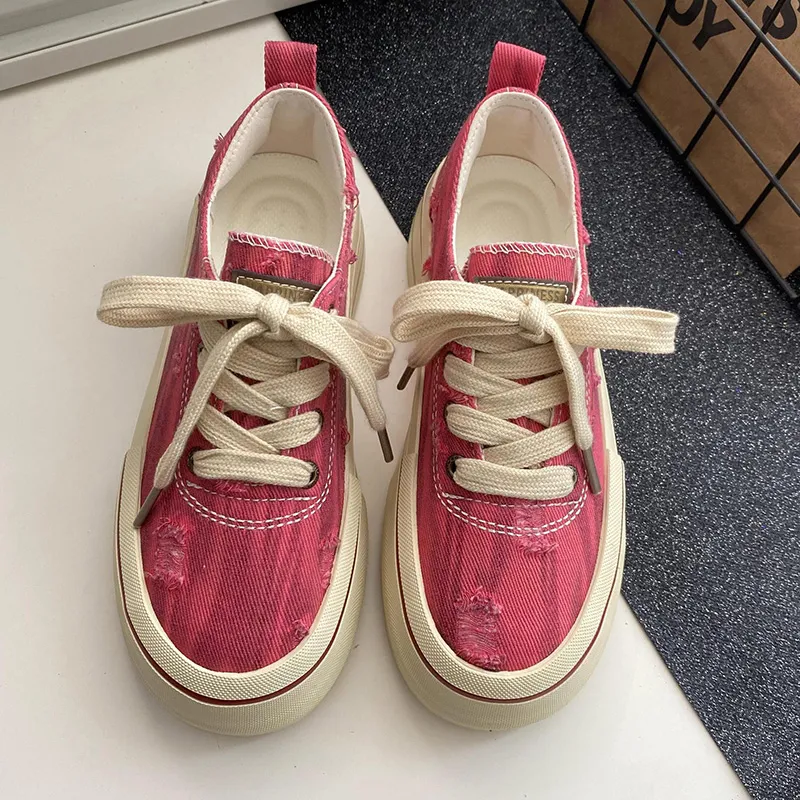 Than Than Me Slip-Resistant Breathable Low-Top Skateboard Shoes Women's-5