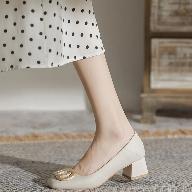 Than Than Me Casual Single Shoes Women's Ecru-2