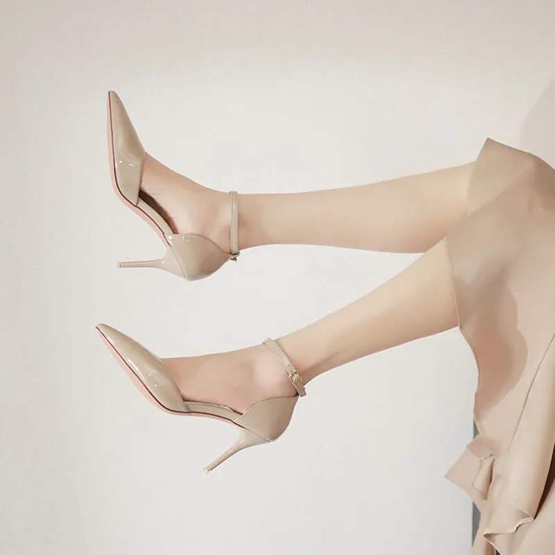 Than Than Me Slim Heel High Heels Women's-12