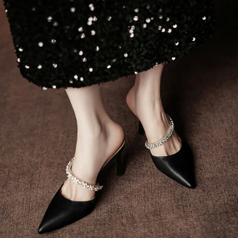 Than Than Me Slim Heel High Heels Women's-11