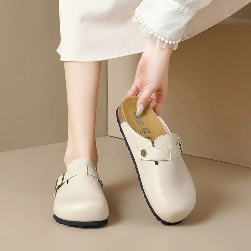 Than Than Me Rubber Sole Slip Resistant Wrap toe Slippers Women's-6