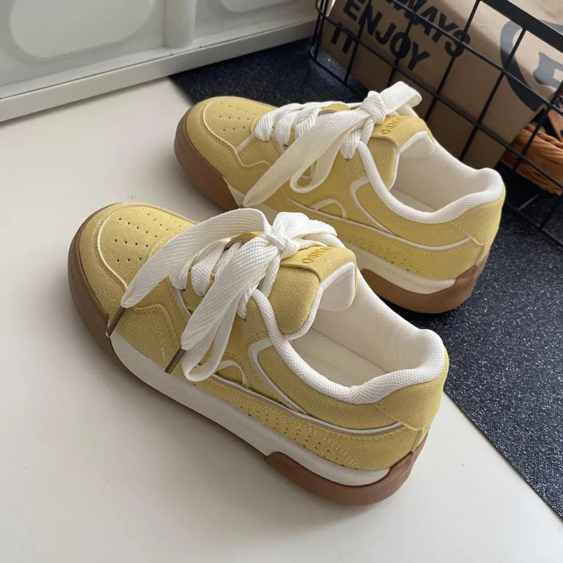 Than Than Me Anti-Slip And Wear-Resistant Breathable Low-Top Skateboard Shoes Women's-3
