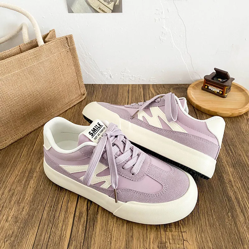Than Than Me Skateboard Shoes Women's Purple-2