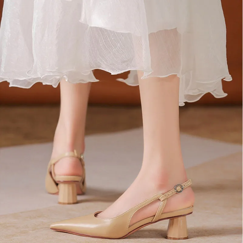 Than Than Me Chunky Heel High Heels Women's-11