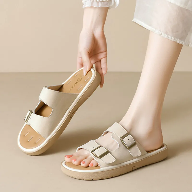 Than Than Me Rubber Sole Slip Resistant Slide Slippers Women's-5