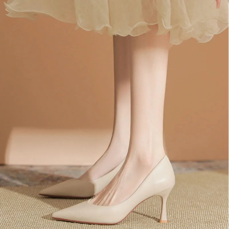 Than Than Me Slim Heel High Heels Women's-5
