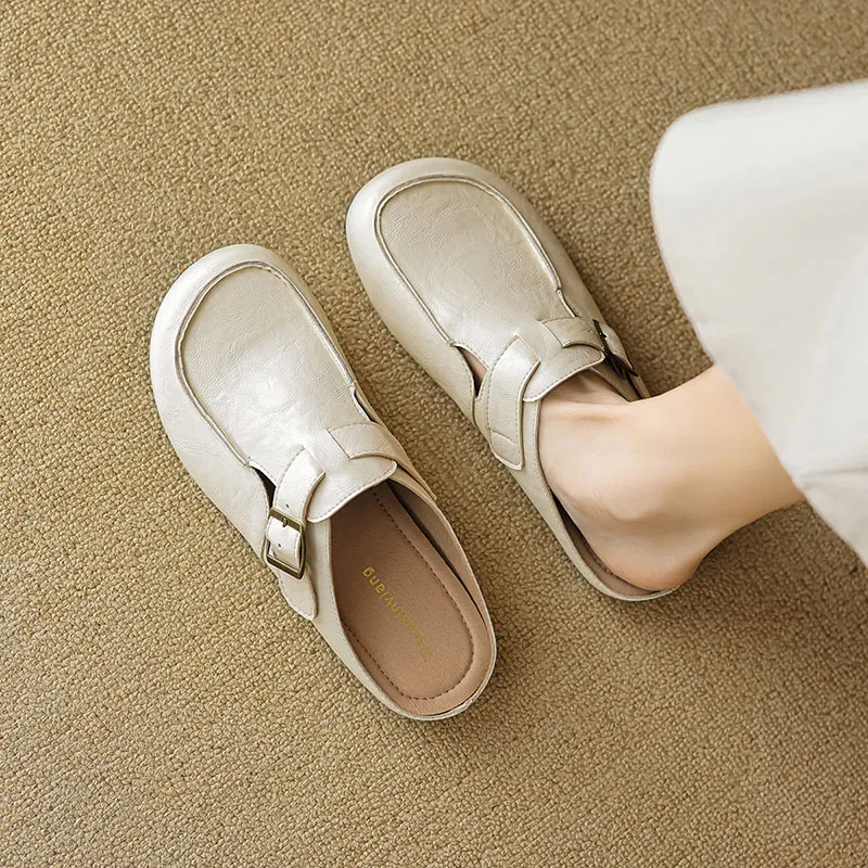 Than Than Me Rubber Sole Slip-Resistant Wrap-toe Slippers Women's-5