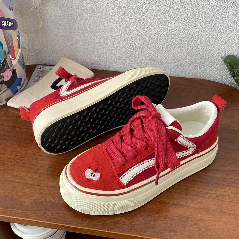 Than Than Me Slip Resistant Low Top Skateboard Shoes Women's-9